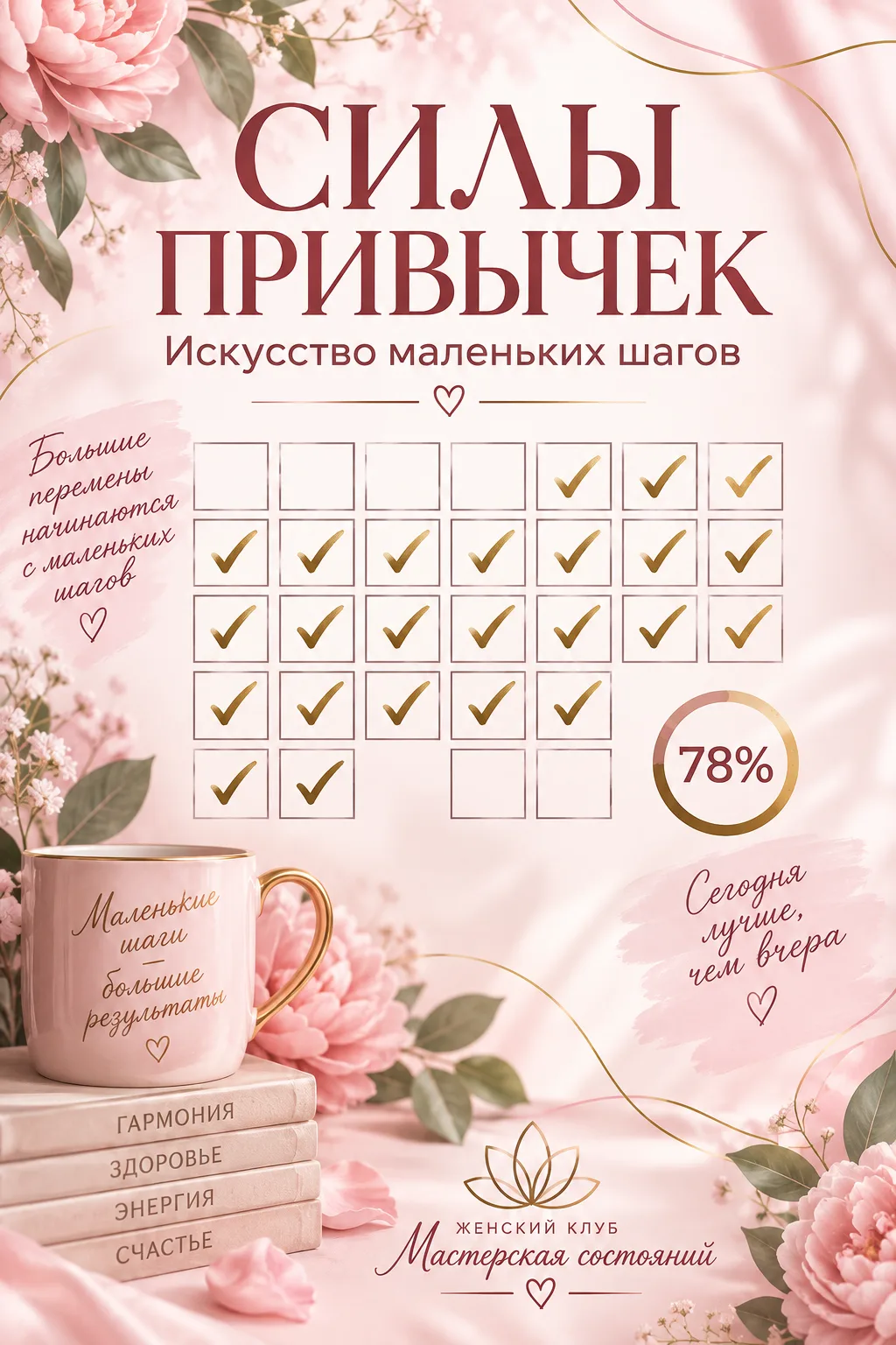 Успех — это система маленьких ежедневных действий.