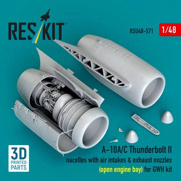 ResKit представили новые дополнения для модели A-10 Thunderbolt II  в 1/48 масштабе.