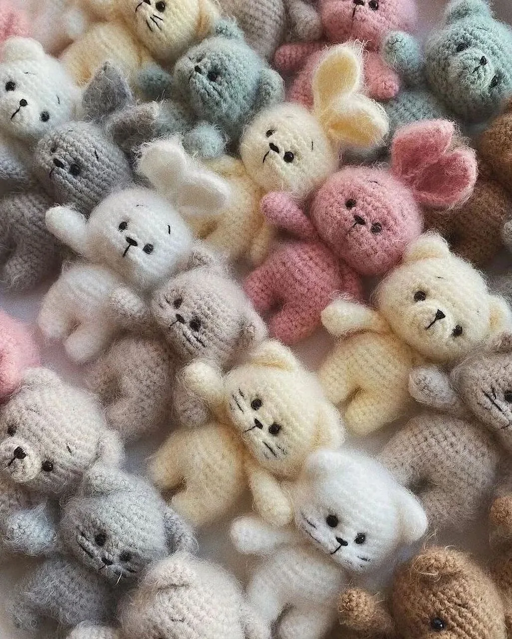 Зайка, мишка и котик по одному описанию🐰🧸🐱