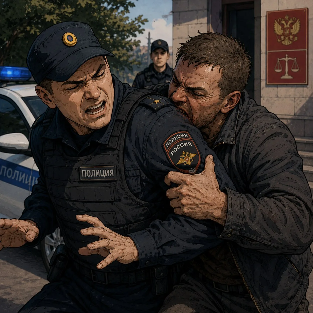 😳 Житель Кировска укусил полицейского при задержании и получил наказание