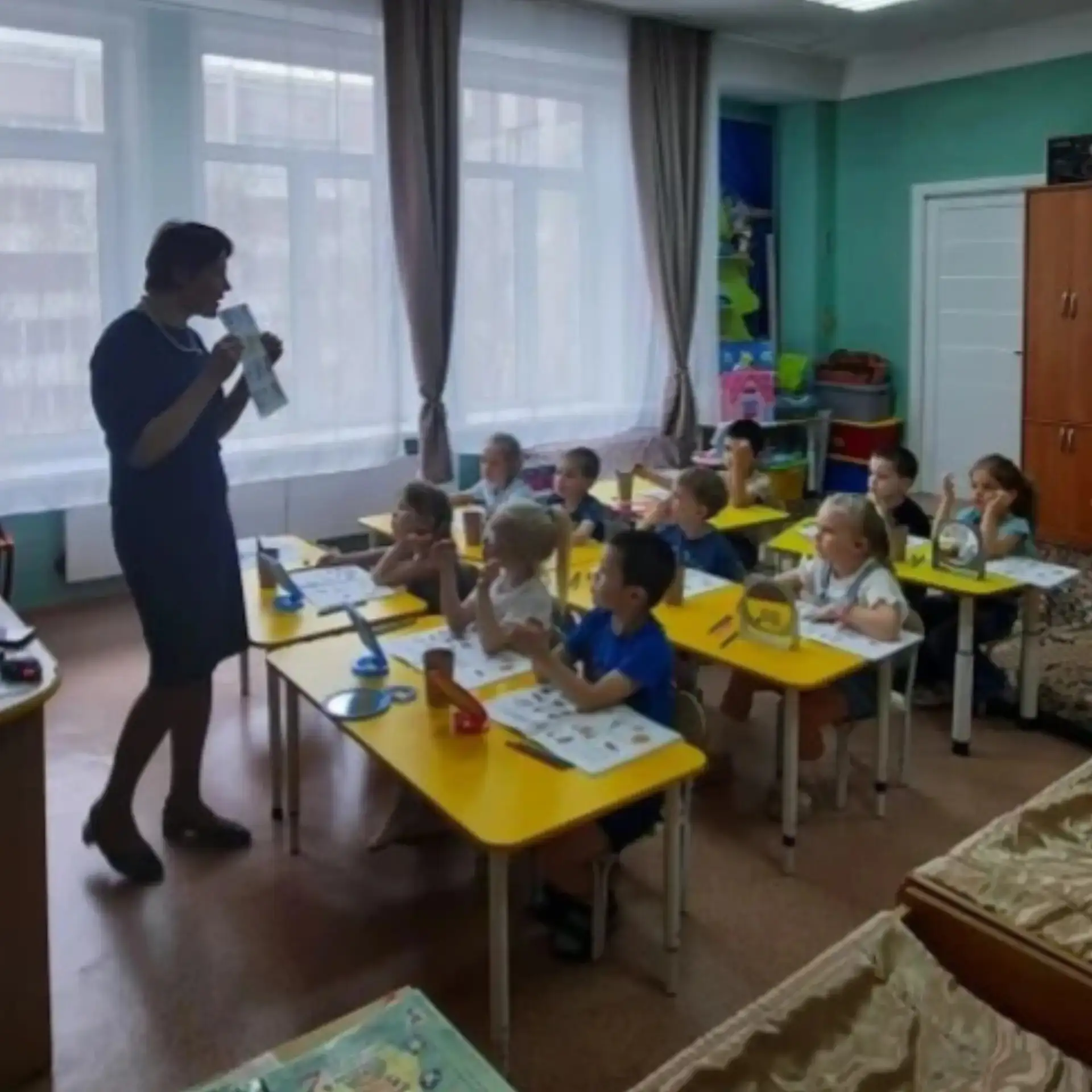 В нашем детском саду прошли открытые занятия по подготовке детей  к обучению грамоте  в...