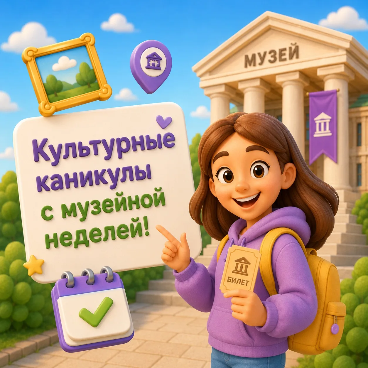 ☺️Что сделать / Куда сходить: культурные каникулы с музейной неделей

☀️Лето – лучшее время для новы