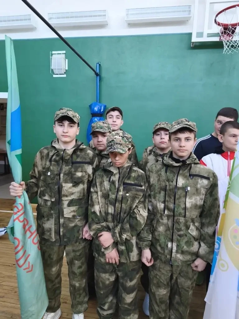27.02.2026г. в с. Елыкаево, допризывная молодёжь. Нашу школу представляла команда кадет...