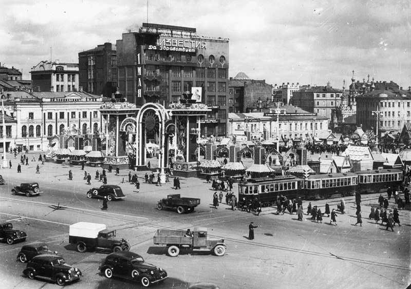 Пушкинская площадь, Москва, 1940 г.
