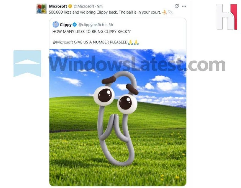 😈 Официальный аккаунт Microsoft в X взломали с рекламой токена Clippy