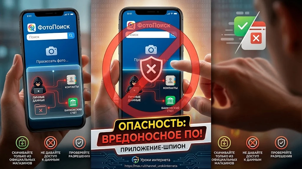 «Приложение для поиска по фото» может оказаться вредоносной программой