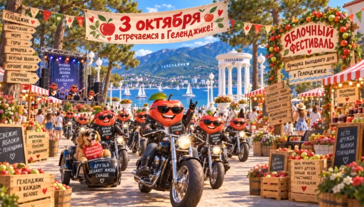 🍎 Яблочный бум в Геленджике! 🥧