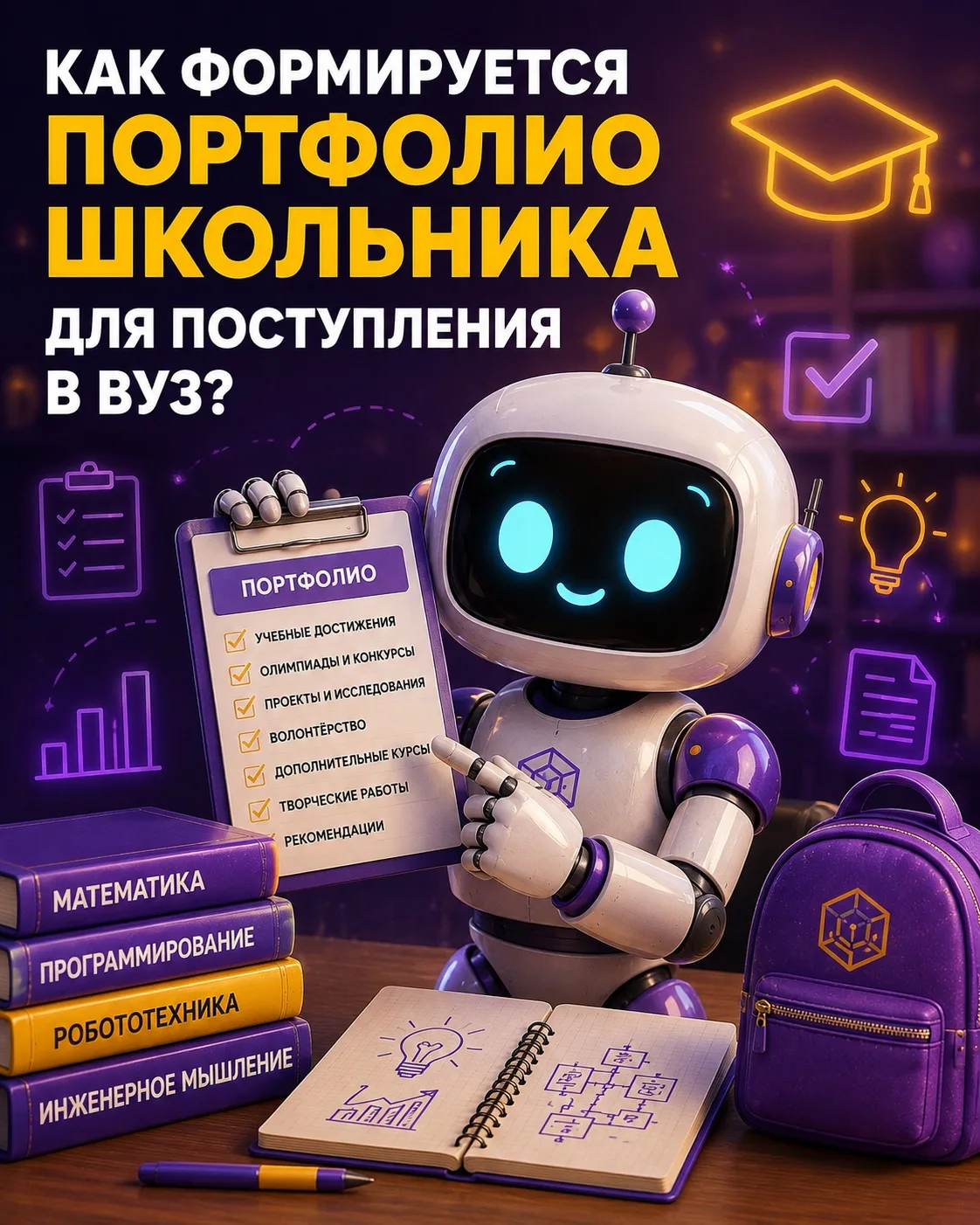 📋 Важный шаг на пути к поступлению в вуз — это формирование качественного портфолио. И...