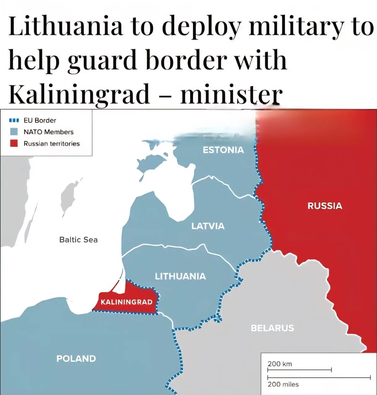 ‼️🇱🇹🇷🇺Литва начала переброску войск, "укрепляя границу" со стороны России