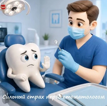 Сильный страх перед стоматологом