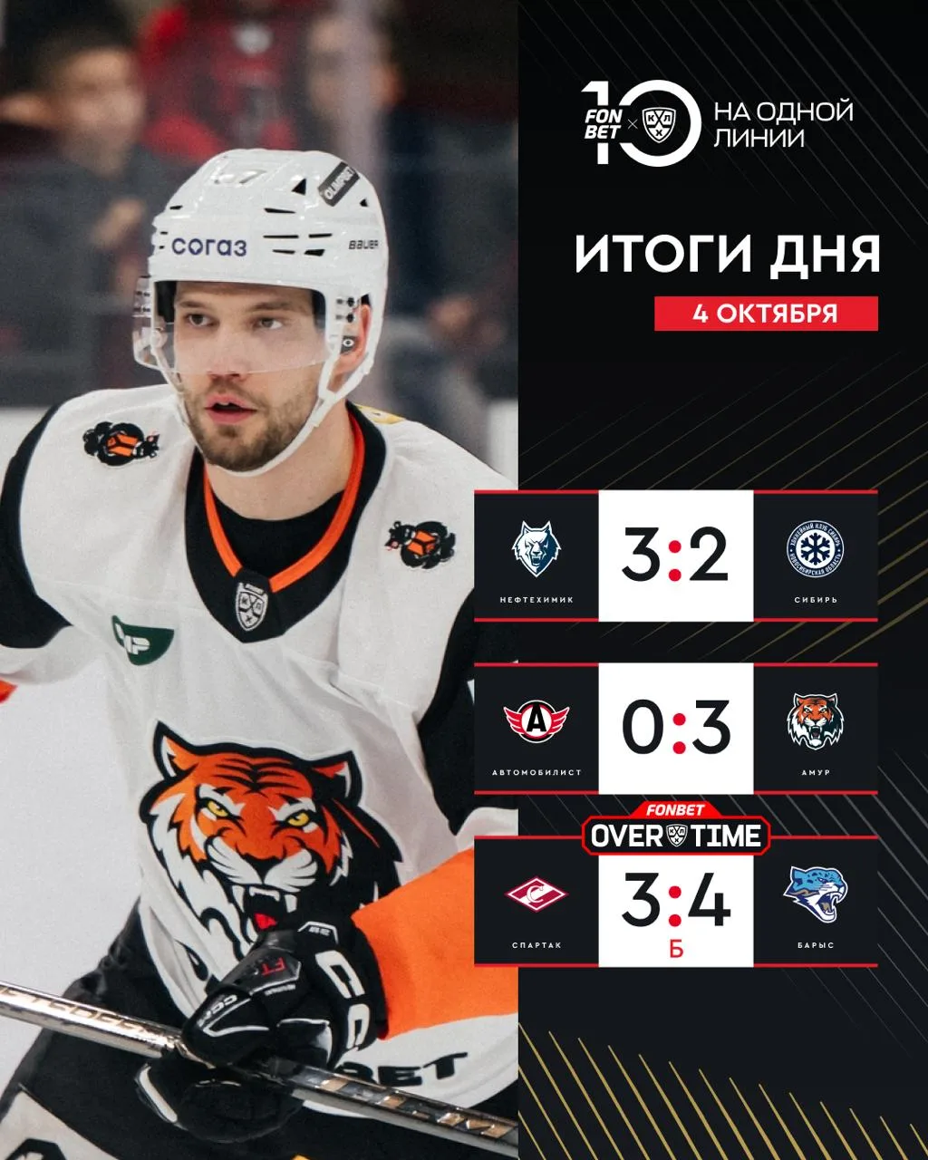🔥🏒 Закрыли неделю классными матчами в FONBET Чемпионате КХЛ
