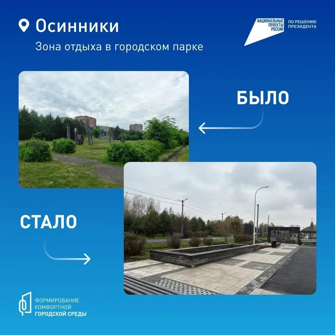 🏡 В Кузбассе продолжают обновлять скверы, парки и аллеи   За последнее время в регионе преобразили с