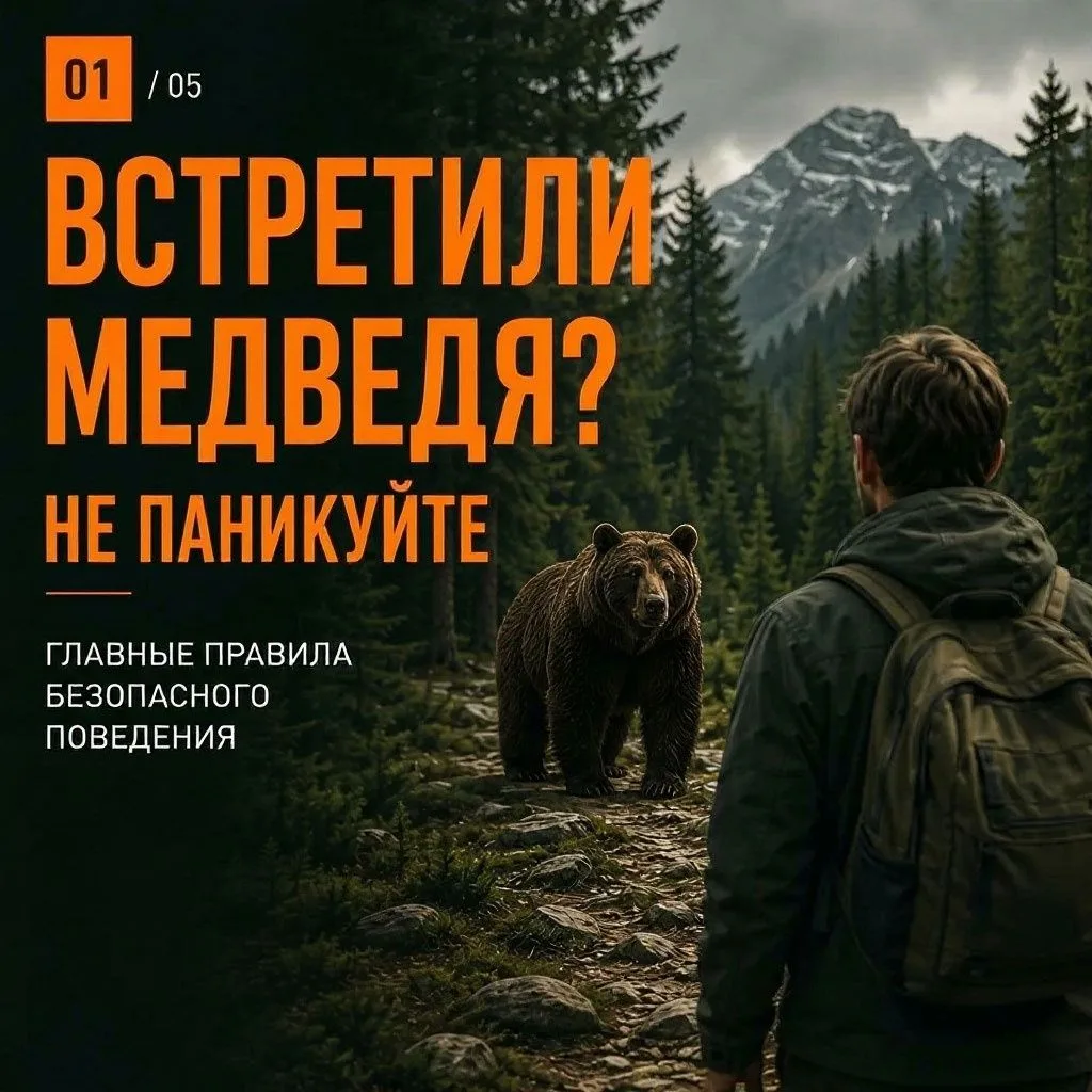 Встретить медведя в лесу – ситуация, к которой лучше быть готовым заранее