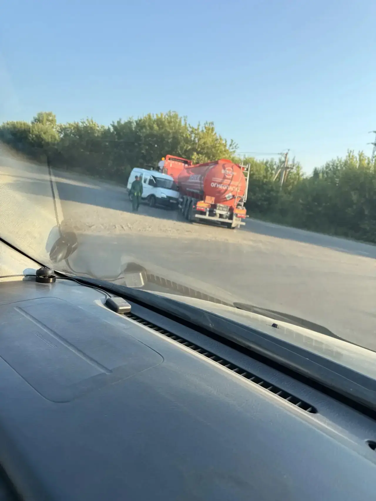 🚨ДТП, столкнулись ГАЗель и бензовоз