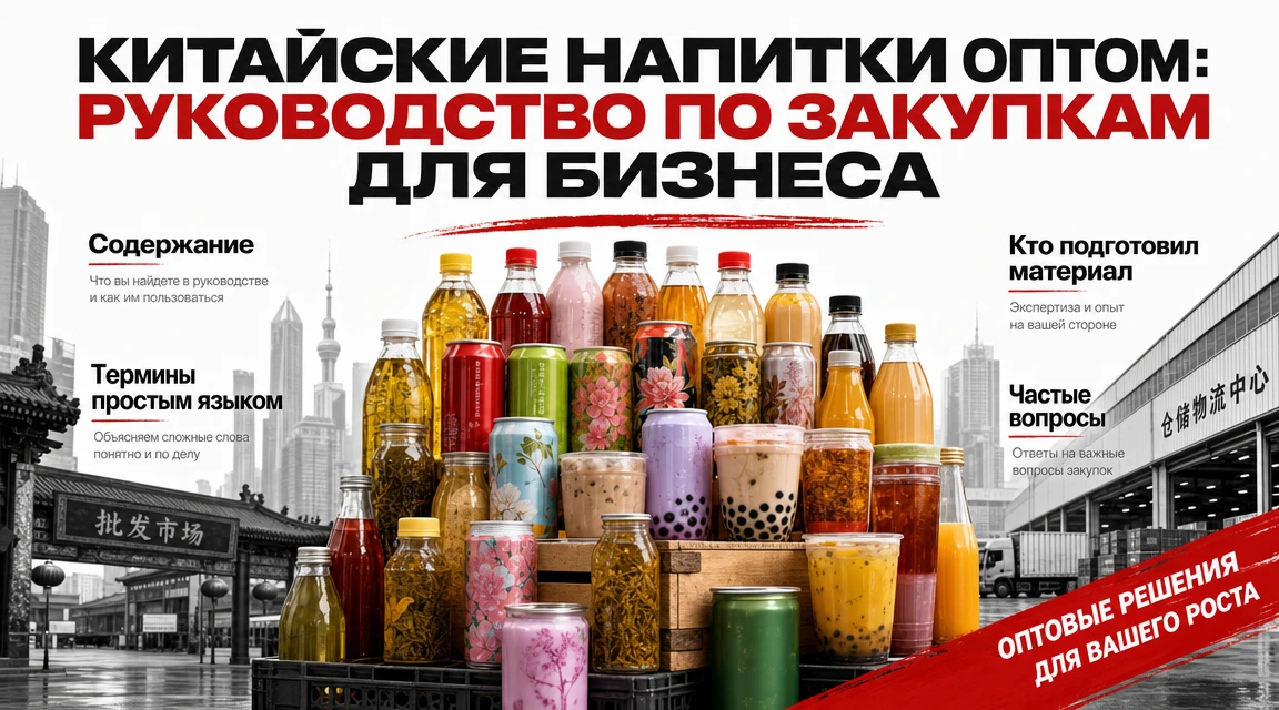 Китайские напитки оптом: руководство по закупкам для бизнеса