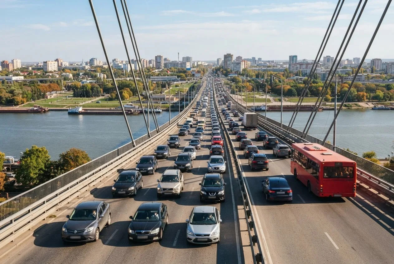 Пробки на мостах через Дон могут существенно увеличить время в пути. В осенний период, ...