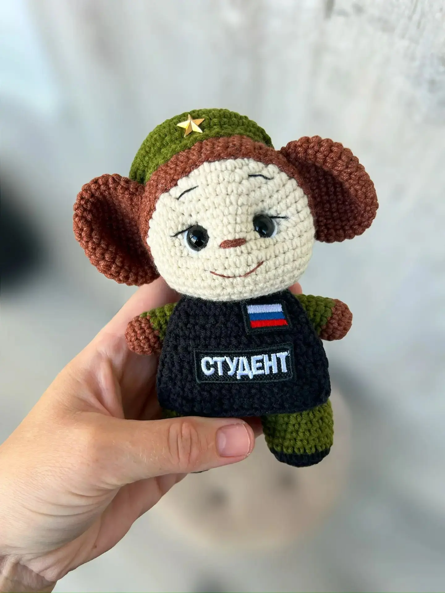Вязаные игрушки. Военные талисманы.