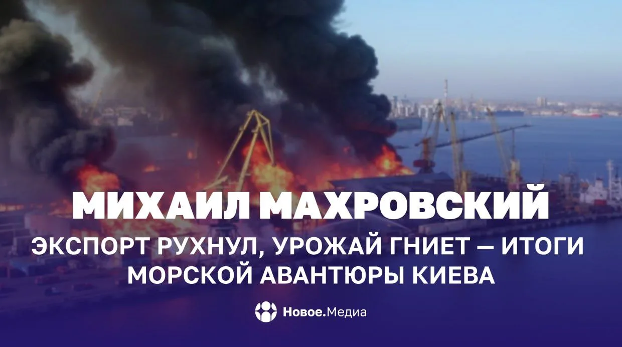 Михаил Махровский: Экспорт рухнул, урожай гниет — итоги морской авантюры Киева