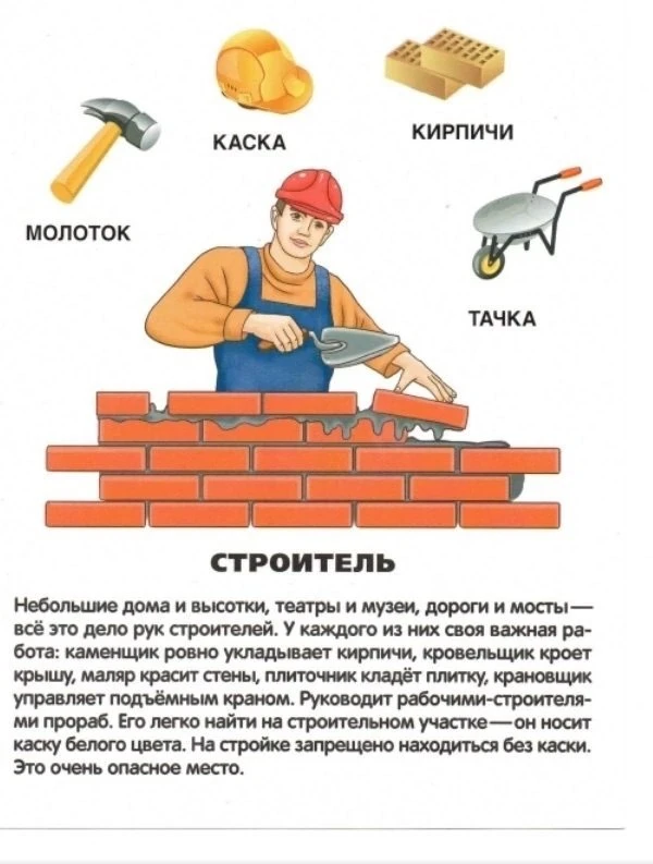 Детям о профессиях