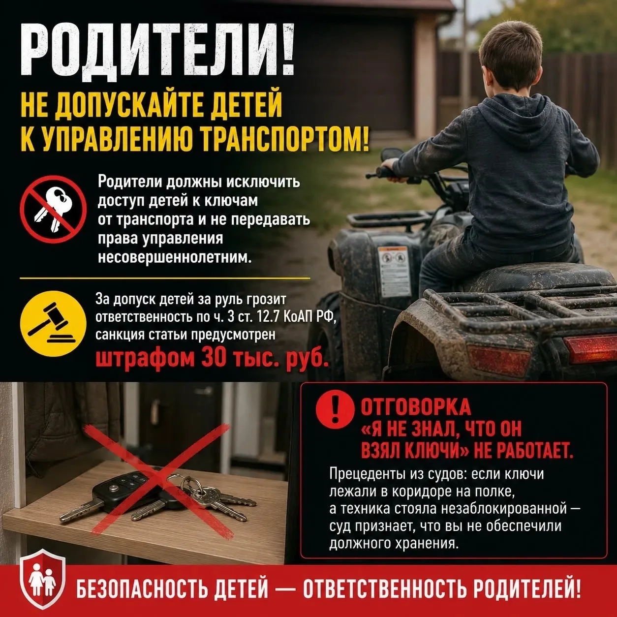 ☝️Опасные игры на дороге: почему подростки садятся за руль и как этого избежать❌

🚔Госавтоинспекция