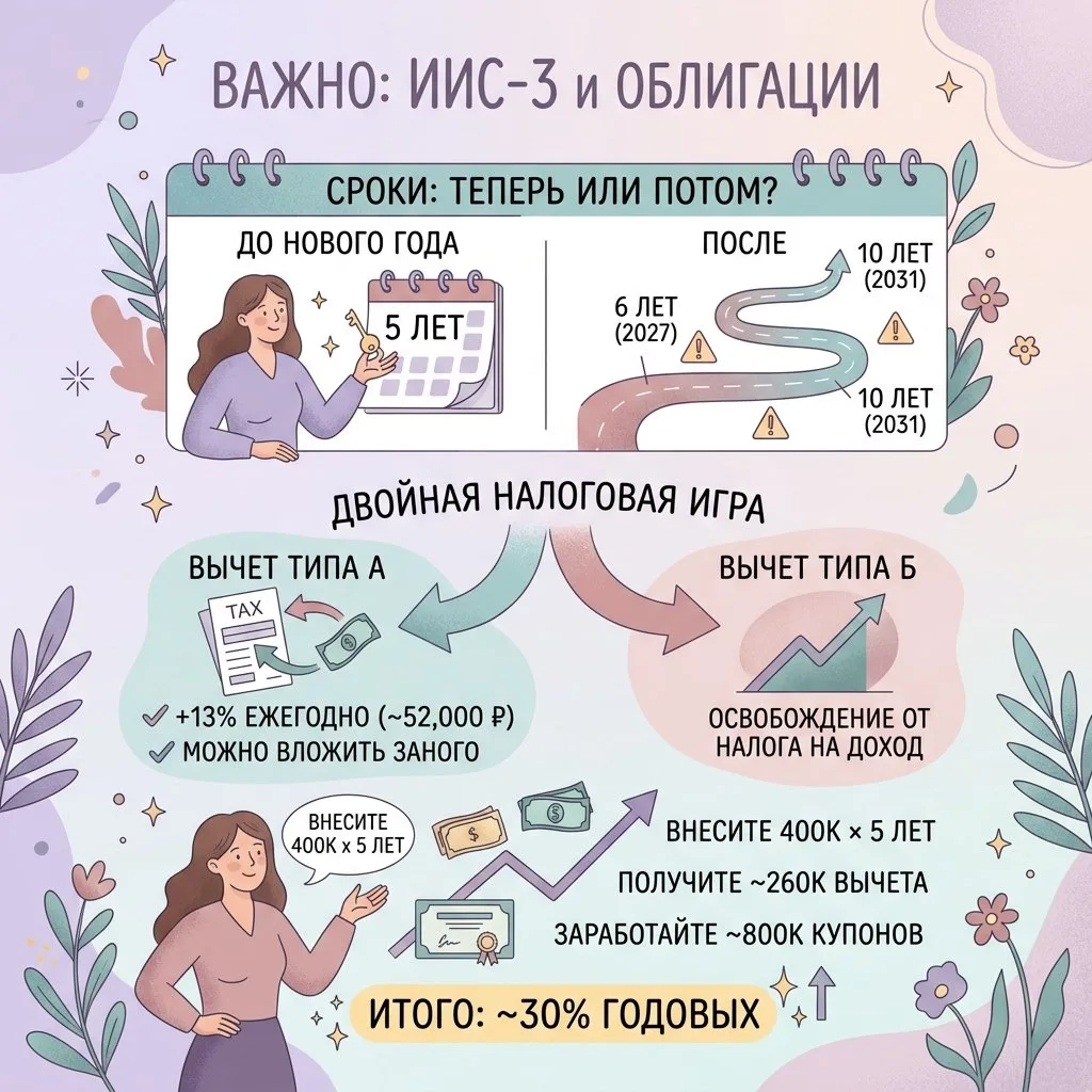 ИИС-3 и корпоративные облигации.

Главная новость, о которой молчат: с 1 января 2027 года минимальны