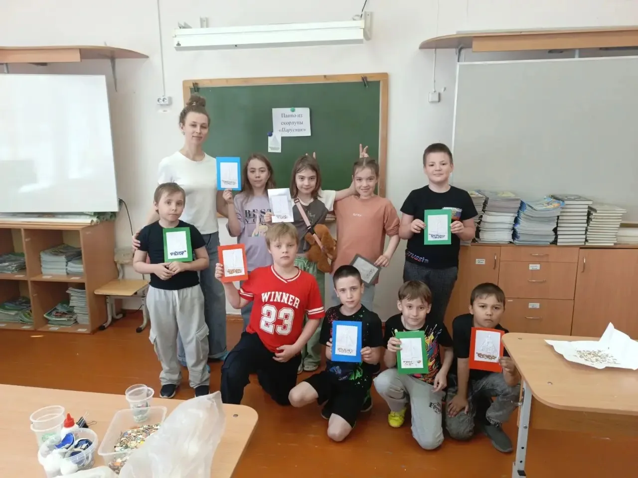 🎨 Волшебство творчества: парусники из скорлупы от ЦДО!