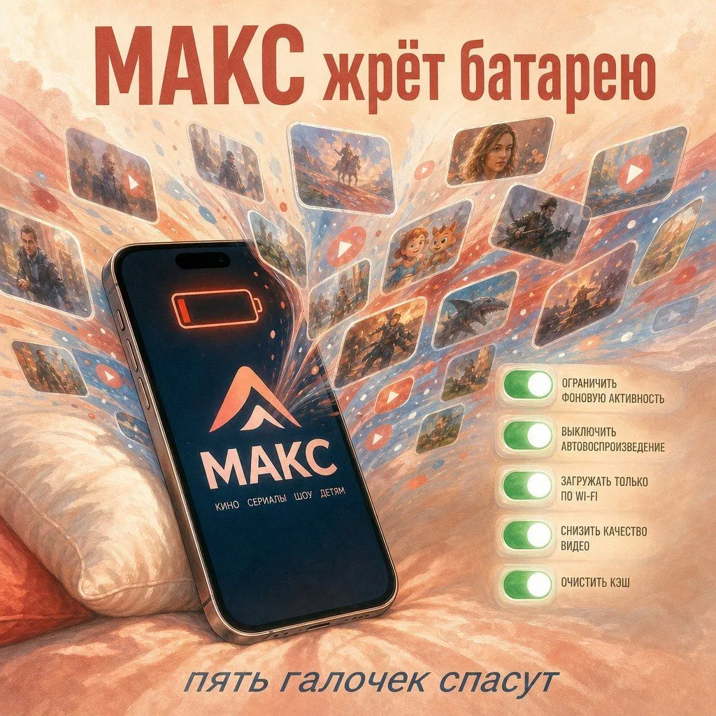 Долго грешил на батарейку, а виноват оказался МАКС. Он сам качает и проигрывает всё подряд, пока ты 