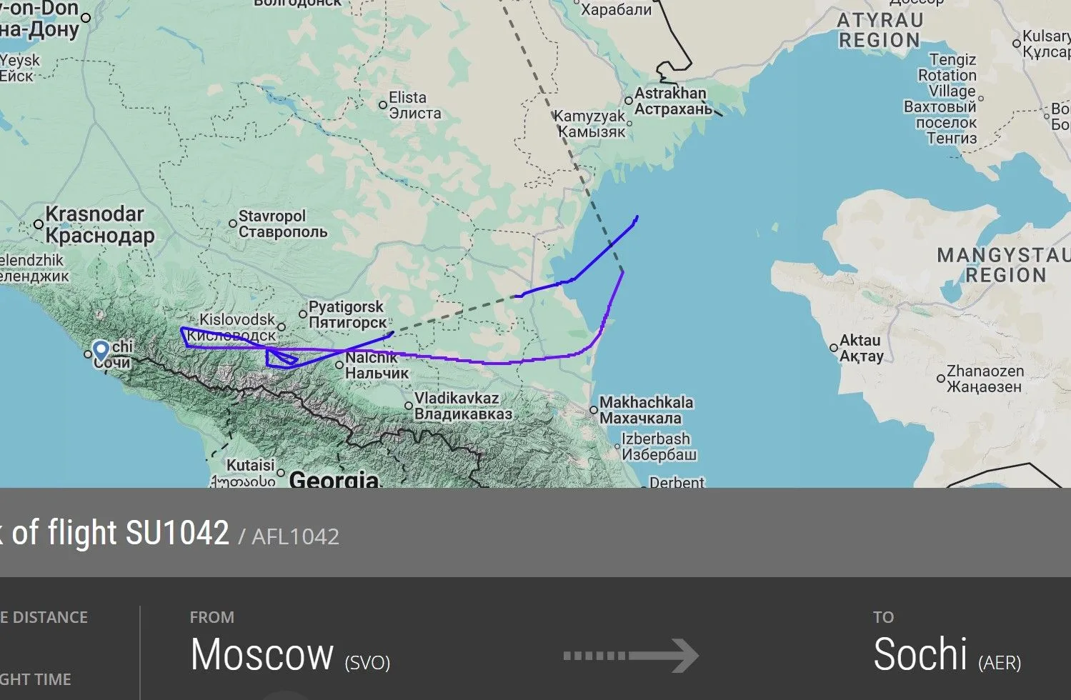 Нам пишут. «Рейс «Аэрофлота» SU 1042 из Москвы в Сочи не смог сесть сегодня в пункте на...