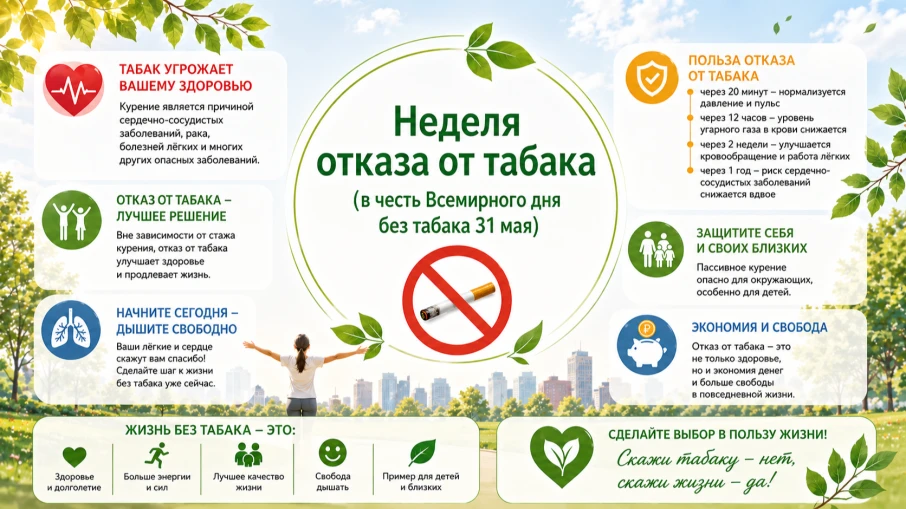 С 18 по 24 мая 2026 года идёт неделя борьбы с артериальной гипертонией и приверженности...