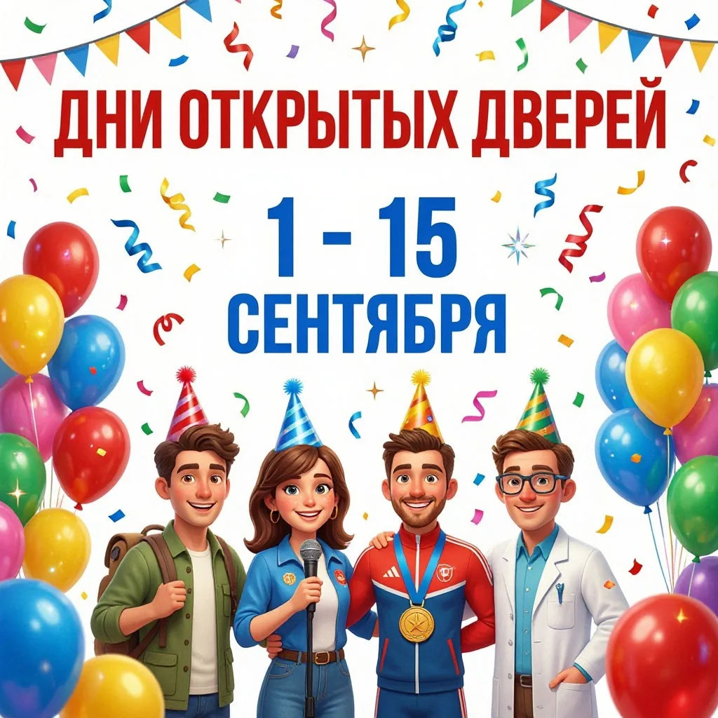Дни открытых дверей в учреждениях дополнительного образования!