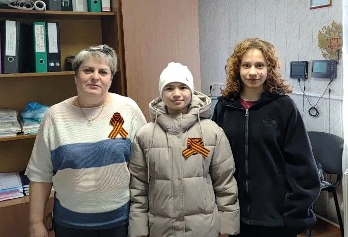 В преддверии празднования Дня Победы в нашей школе стартовала Всероссийская акция "Геор...