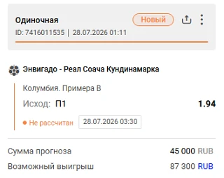 📊 Ночная ставка

 Разница в классе: «Энвигадо» — это крепкий клуб с богатым опытом игры в высшем ди