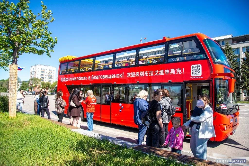 🚗 3 новых экскурсионных маршрута на двухэтажном автобусе запустили в Благовещенске