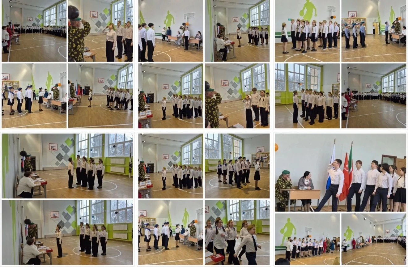 ✨В МБОУ "Красноключинская СОШ" НМР РТ   прошёл  конкурс «Смотр строя и песни», посвящён...