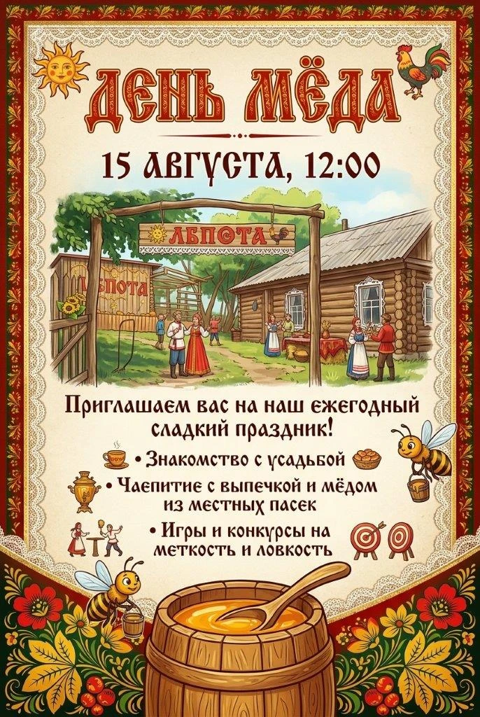 Приглашаем на Праздник мёда! 🍯
