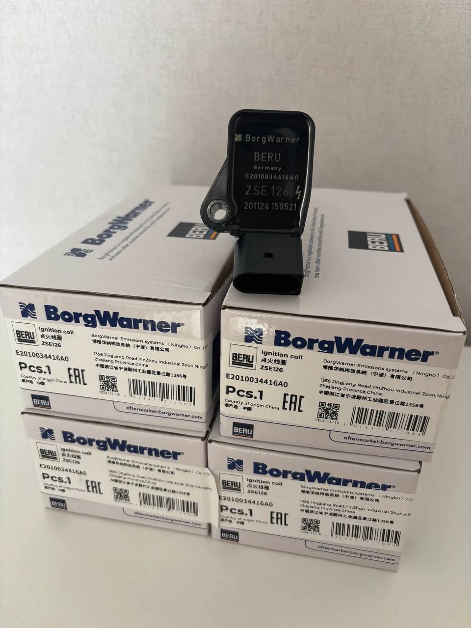 Катушки BERU оригинал, упаковка BORGWARNER  производство Германия.