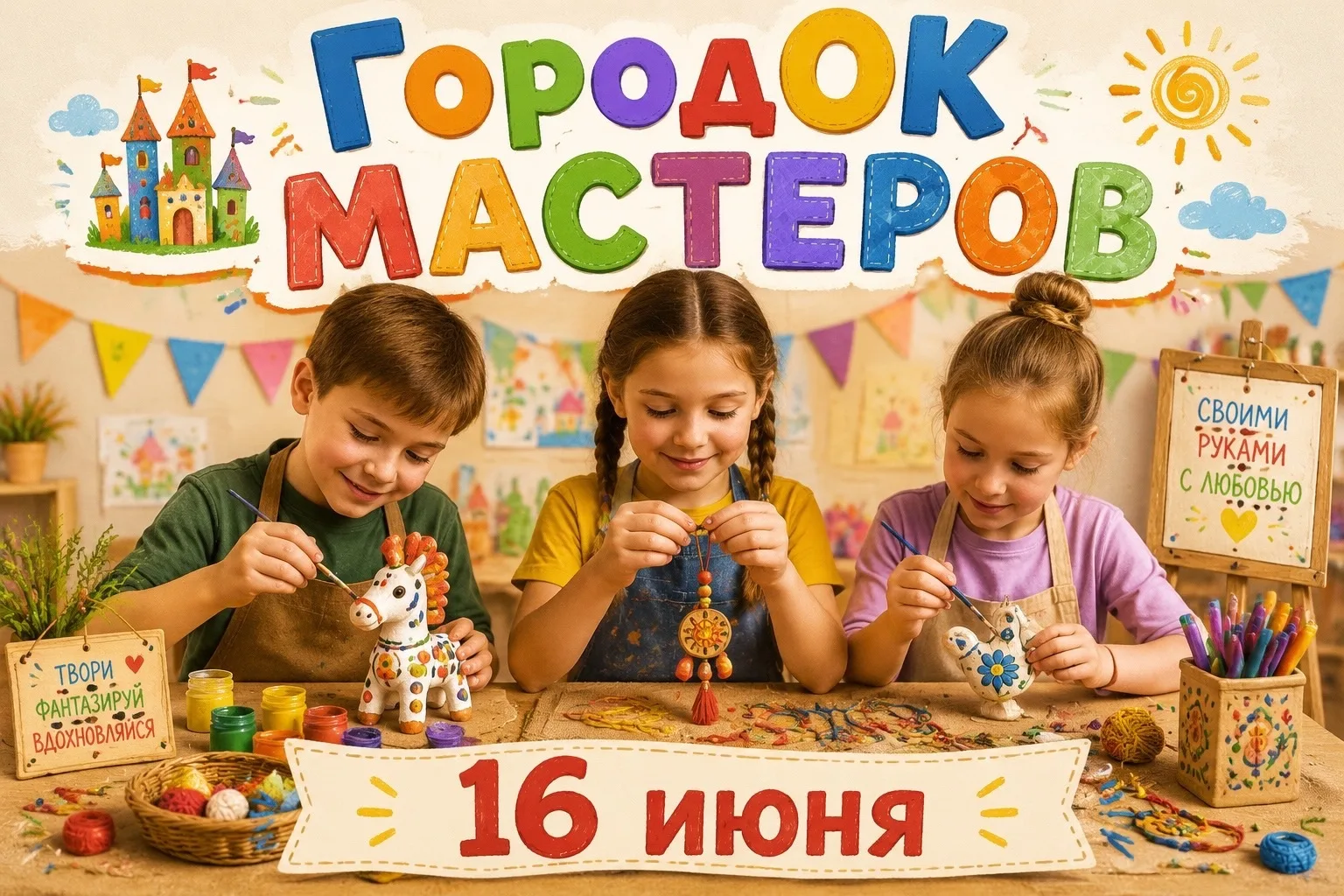 😀🙂У нас прошел не просто день, а настоящий творческий марафон. Сразу видно, что руки у ребят "золо