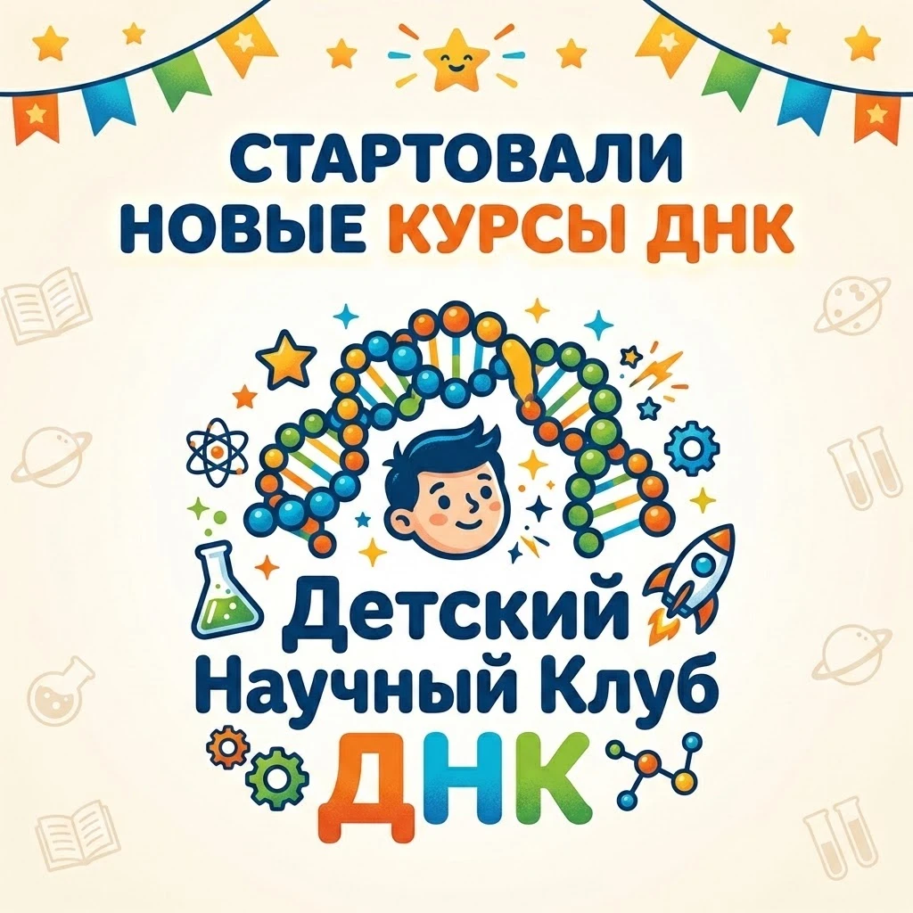 🧬 Детский Научный Клуб «ДНК» дал старт новому учебному сезону!