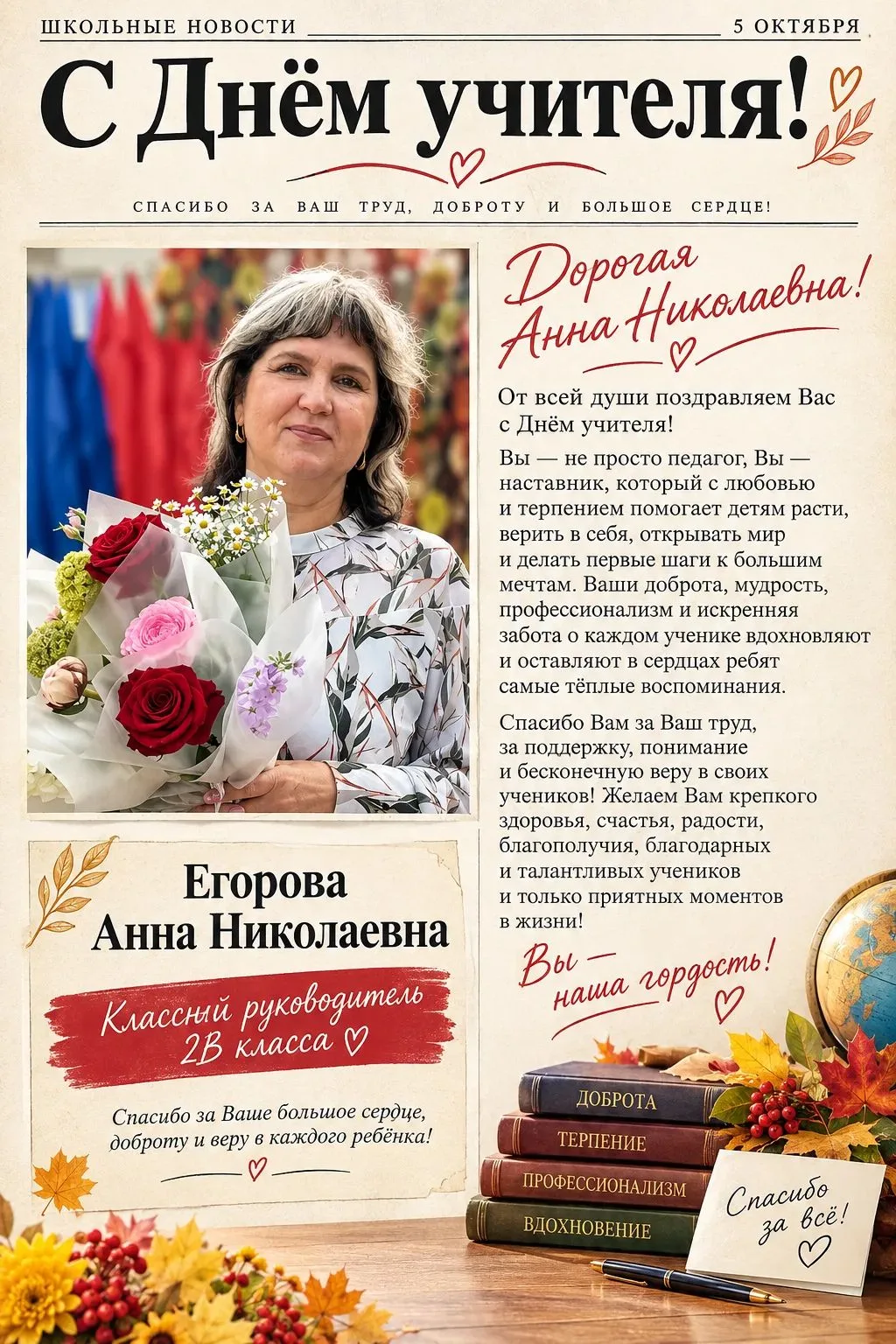 Дорогая и любимая наша Анна Николаевна! ❤️