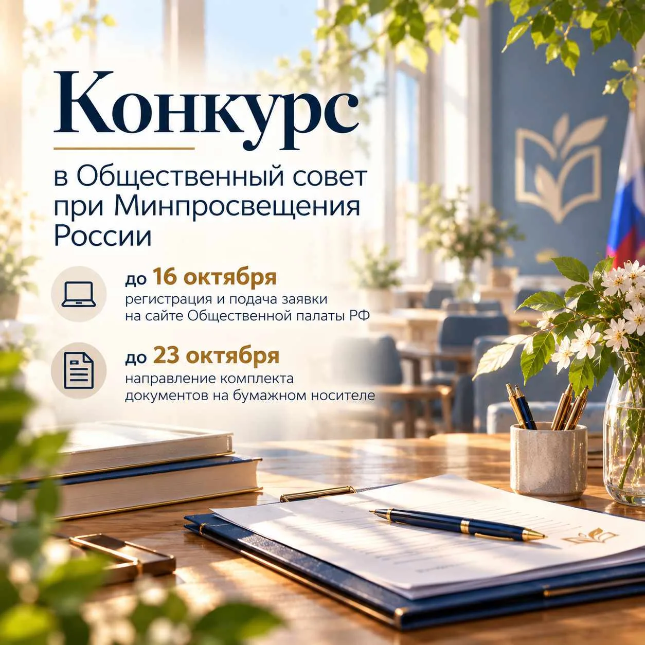 📢 При Минпросвещения России формируют новый состав Общественного совета