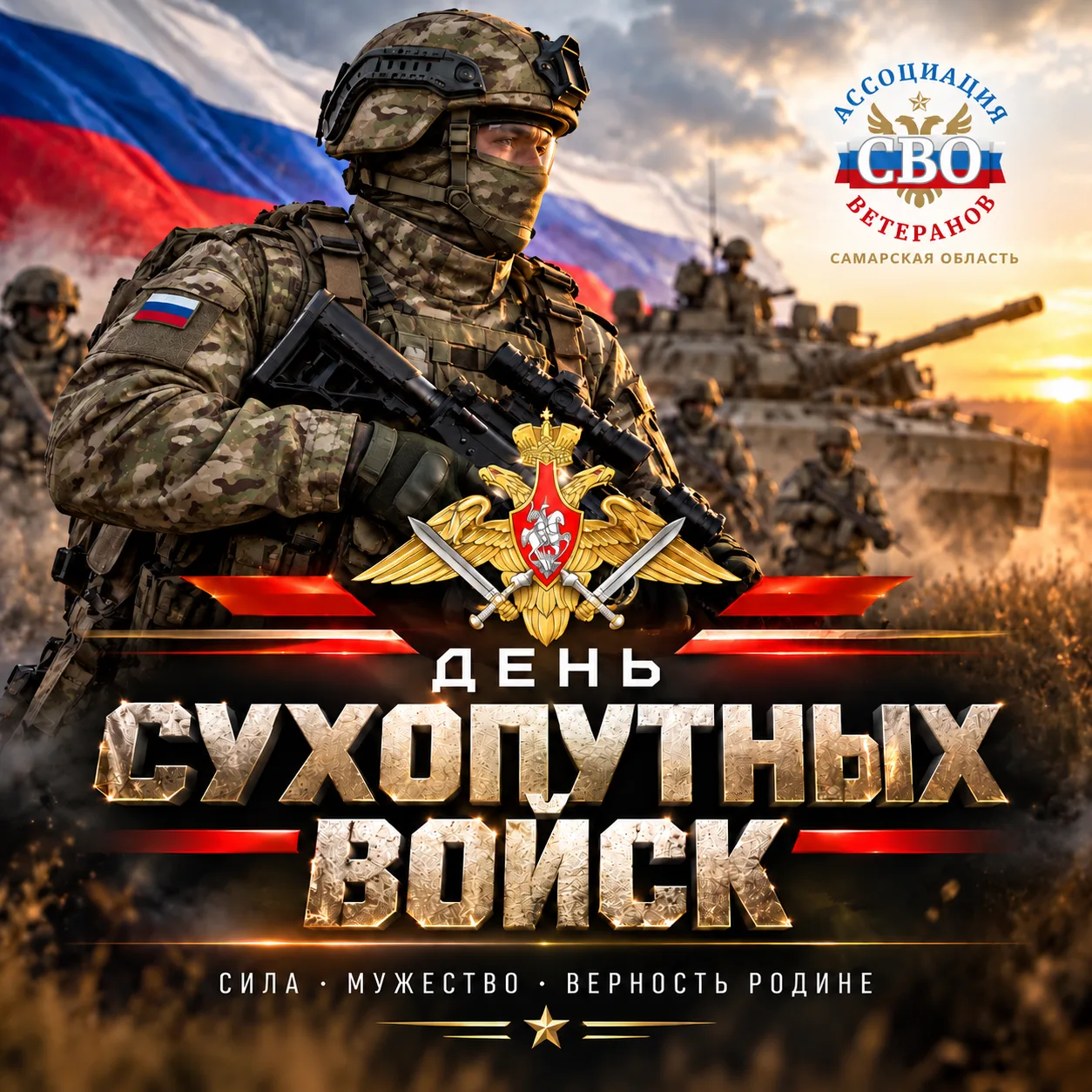 🇷🇺 1 октября — День Сухопутных войск России!