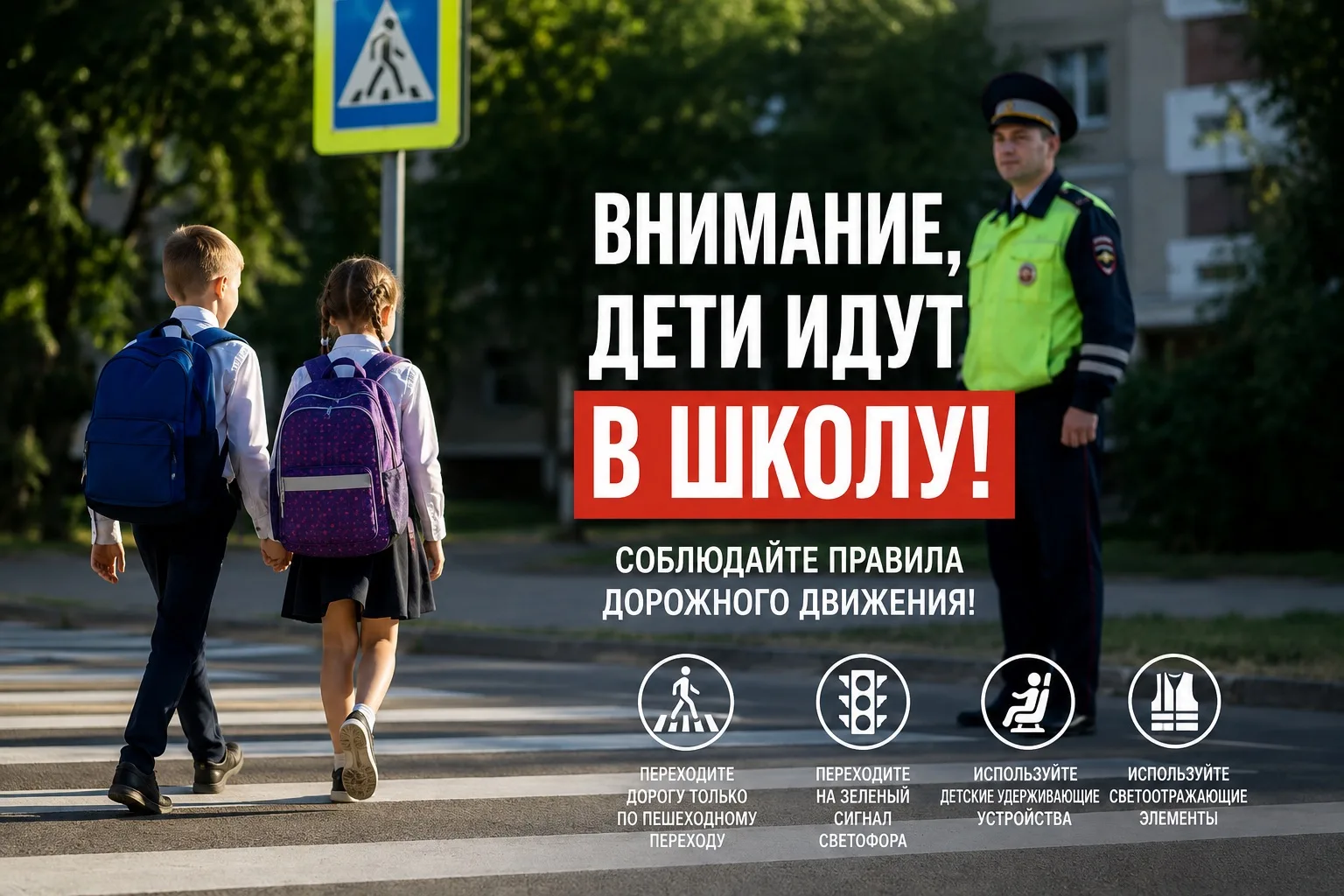 🚸 Внимание, дети идут в школу!🎒📚