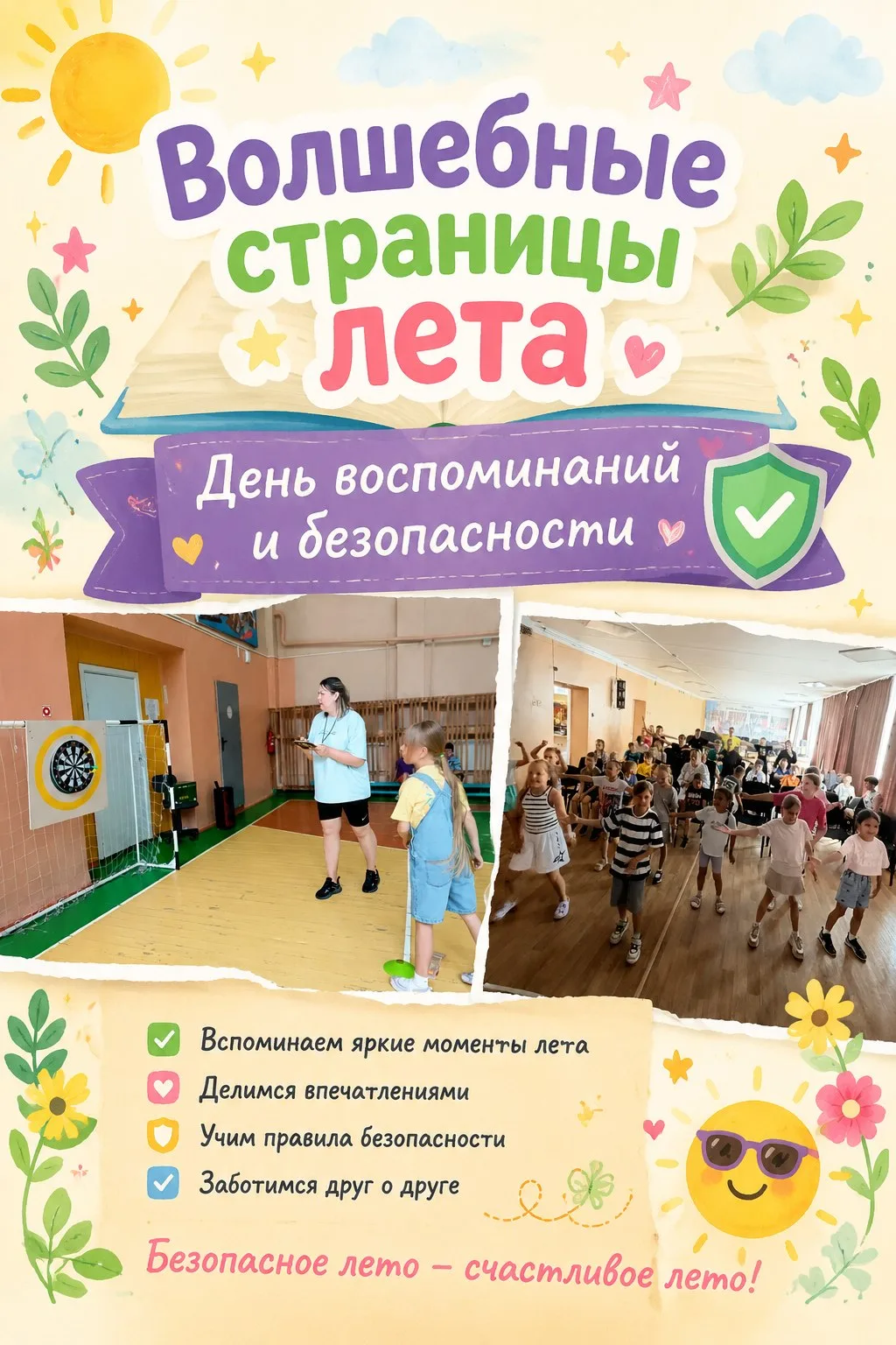 ✨ "Волшебные страницы лета": День воспоминаний и безопасности! 📚