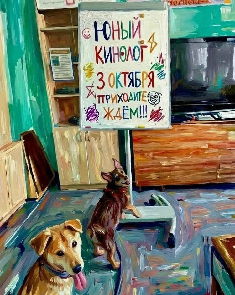 💥 Кружок «Юный кинолог» приглашает ребят на второе занятие!