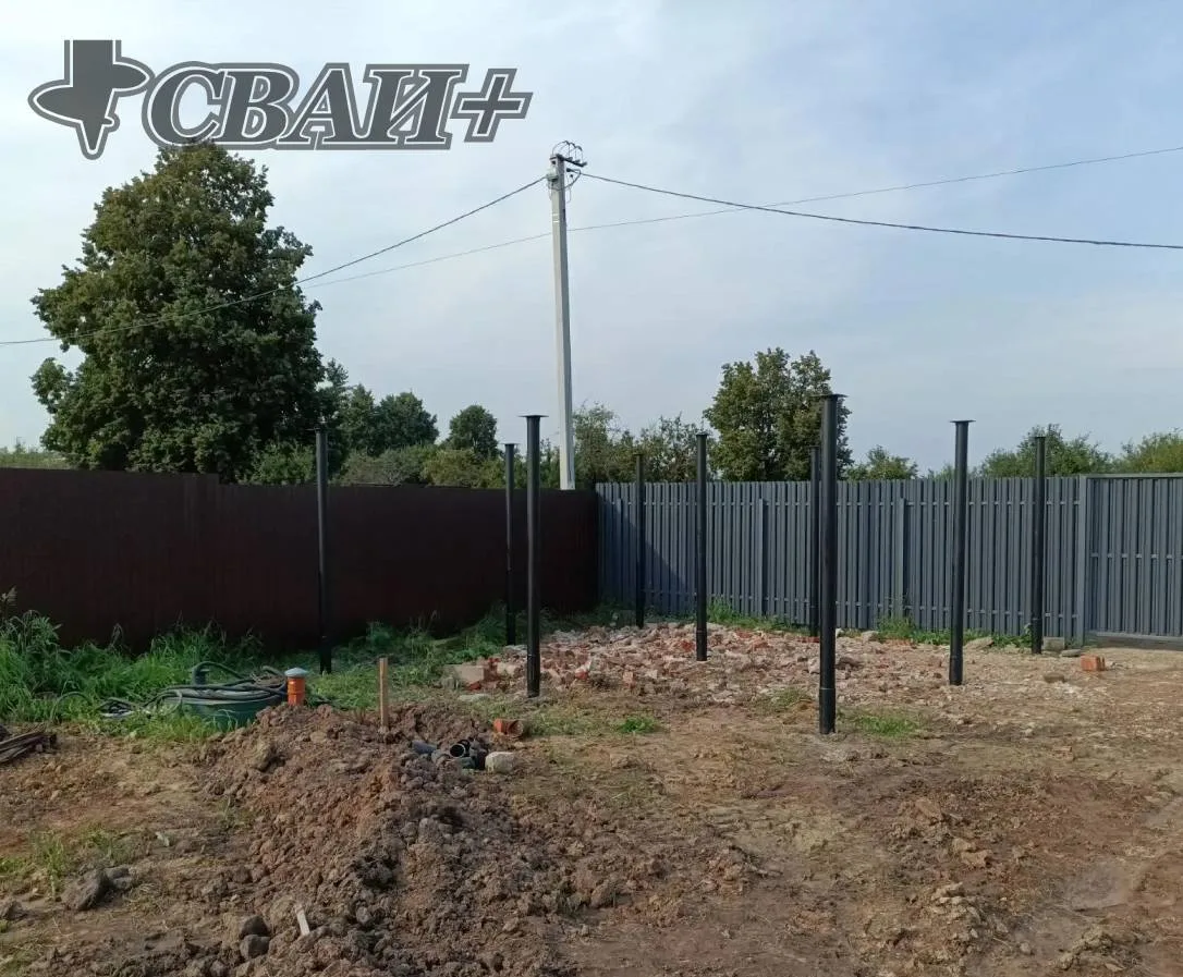 Фундамент на винтовых сваях под навес 🔩