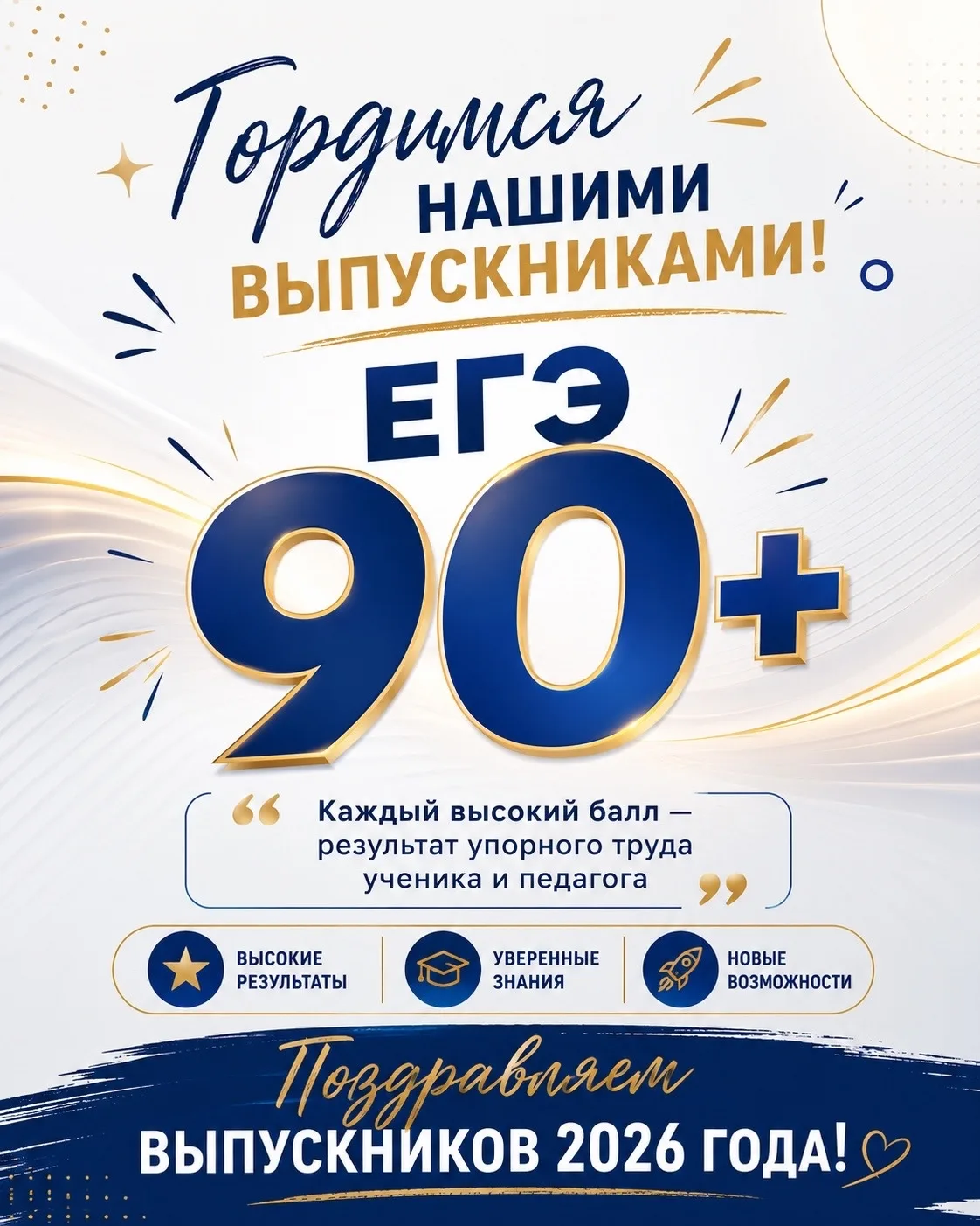 Поздравляем наших выпускников гимназии, которые успешно сдали ЕГЭ по русскому языку и получили 90 и 