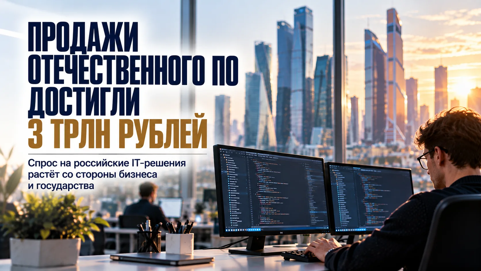 Продажи отечественного ПО в первом полугодии достигли 3 трлн рублей