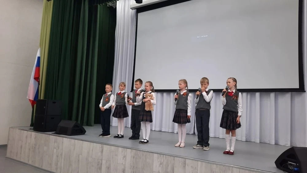 🎗В начальной школе прошла памятная акция "Мы-наследники Победы", традиционное мероприятие, проводимо