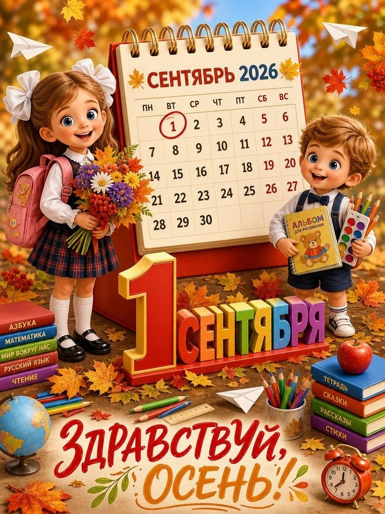 С Днём знаний, дорогие наши малыши, родители и коллеги! 🍁
