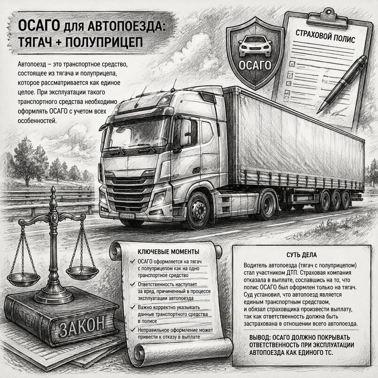 «Тягач и прицеп — одна выплата по ОСАГО» 🚛

Конституционный Суд отказал в принятии жалобы водителя,